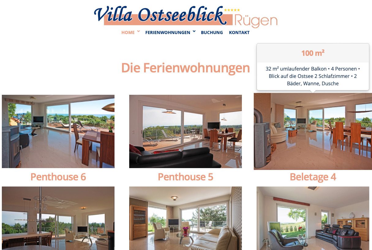 Villa Ostseeblick Screenshot